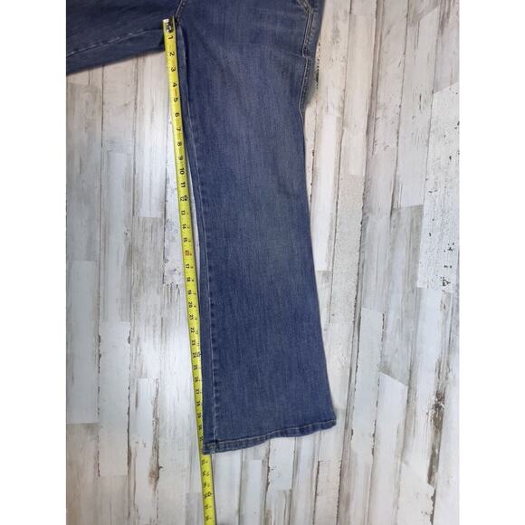 Tommy Hilfiger Jeans Women Size 6 2005 Flared Leg Leather Patch Stitched Pocket - Picture 10 of 12